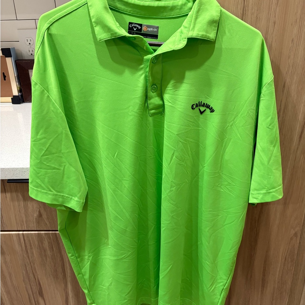 Callaway Men's Bright Green Polo Shirt